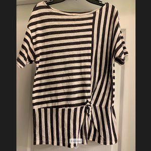 Women's Striped Short Sleeve Shirt